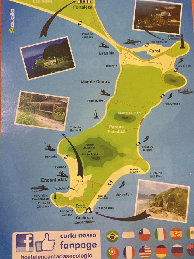 איליה דו מל Hostel Encantadas Ecologic מראה חיצוני תמונה